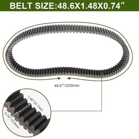 حزام القيادة 59011-0047، CVT 59011-0068 حزام عالي التحمل متوافق مع KRX 1000 2020-2024 KRX4 1000 2023-2024 in Kuwait