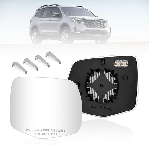 Passenger-Side Exterior Mirror Glass – Compatible With Honda Passport, Pilot, Ridgeline (2016–2023 Models) | OEM Replacement Part Numbers: 76204TG7A11, HO1325150, 5672H in Kuwait