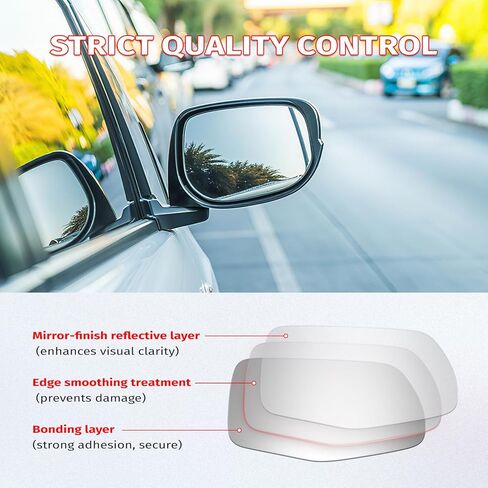 Passenger-Side Exterior Mirror Glass – Compatible With Honda Passport, Pilot, Ridgeline (2016–2023 Models) | OEM Replacement Part Numbers: 76204TG7A11, HO1325150, 5672H in Kuwait