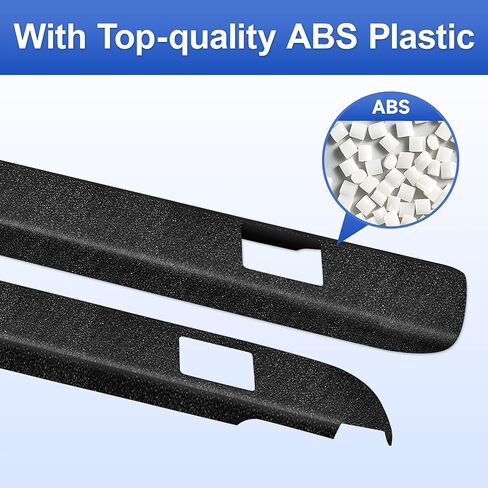 ELH Truck Bed Rail Caps Fit for 99-06 1999-2006 Chevy Silverado & GMC Sierra 1500 2500 3500 (Classic only), w/Holes 6'6" Bed Black Truck Side Rail Protectors (Set of 2) in Saudi Arabia
