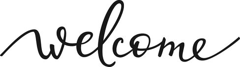 Welcome Rubber Stamp, 1 X 2 inch Wood Stamp in Saudi Arabia