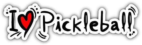 مغناطيس أنا أحب Pickleball مرنة الفينيل المغناطيس للماء سيارة المغناطيسي ملصقات للسيارة متعددة الأشكال 5" in Kuwait