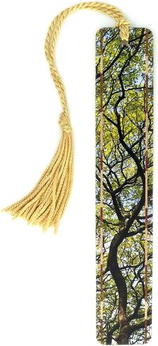 Winter Willow Tree Wooden Bookmark | Woodland Forest Nature Tree Art | Gift for Tree Lovers, Nature Lovers, Gardeners, Landscape Lovers & Readers | Handmade in the USA in Saudi Arabia