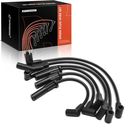 A-Premium 6 قطع أسلاك توصيل الإشعال متوافقة مع Ford Taurus 1986-1991، Tempo 1984-1994 & Mercury Sable 1986، Topaz 1984-1994، 2.3L 2.5L in Kuwait