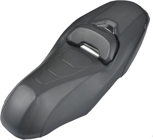 مقاعد مريحة للركاب للدراجة النارية تناسب Yamaha XMAX 300 2023 2024 2025، وسادة وسادة جلدية كاملة للمقعد من قطعة واحدة، أحمر in Kuwait