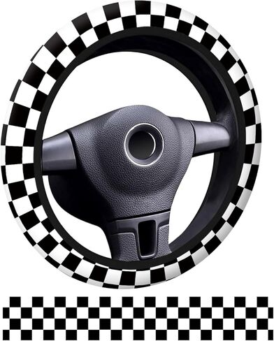 Car Steering Wheel Cover, Universal 15 Inch Neoprene Non-Slip Steering Wheel Covers, Funny Car Accessories for Women Men Fit Auto, Suvs, Truck Cute Beige Leopard in Kuwait