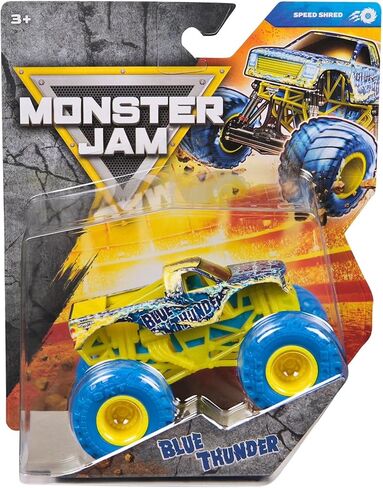 Monster Jam 2026 Official 1:64 Diecast Truck Series 45 Speed Shred Blue Thunder in Kuwait