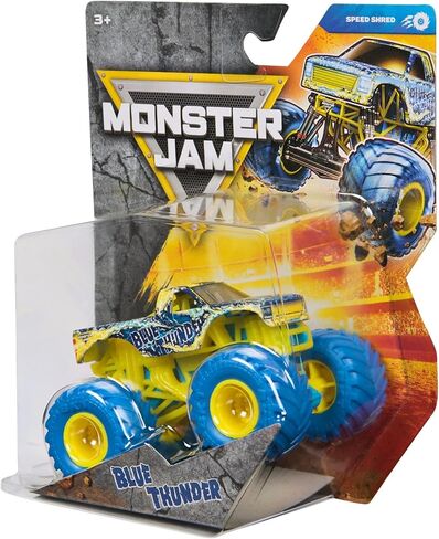 Monster Jam 2026 Official 1:64 Diecast Truck Series 45 Speed Shred Blue Thunder in Kuwait