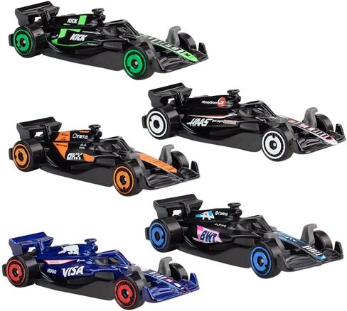 مجموعة سيارات هوت ويلز فورمولا 1 المصبوبة من 2 × 5 عبوات، فرق F1 2024 و2025، للأعمار من 3 سنوات فما فوق in Kuwait