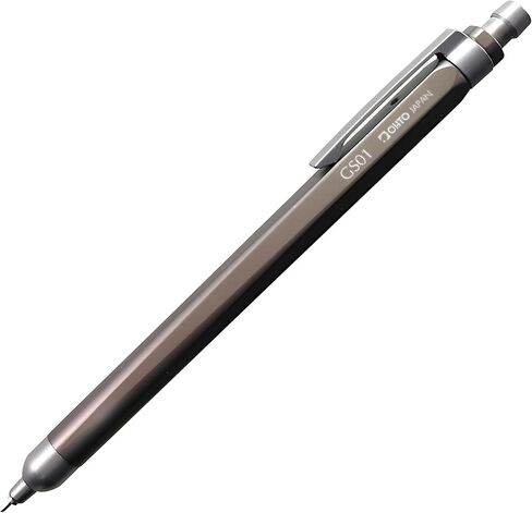 GS01-G5 Roller Gel Pen, 0.5mm Needle Tip, Fast-Drying Black Gel Ink, Full Metal Body, Includes Extra Refill, Black in Kuwait