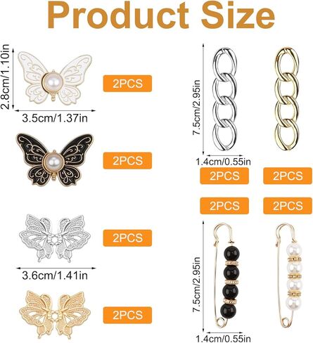 Pant Waist Tightener, No Sew Jean Clips to Tighten Waist, Adjustable Waist Clips for Loose Pants, Pants Buckles in Kuwait