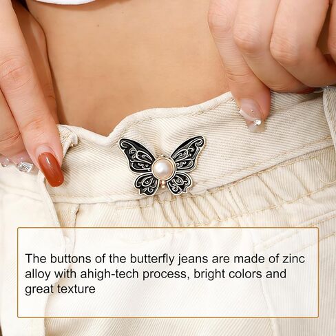 Pant Waist Tightener, No Sew Jean Clips to Tighten Waist, Adjustable Waist Clips for Loose Pants, Pants Buckles in Kuwait