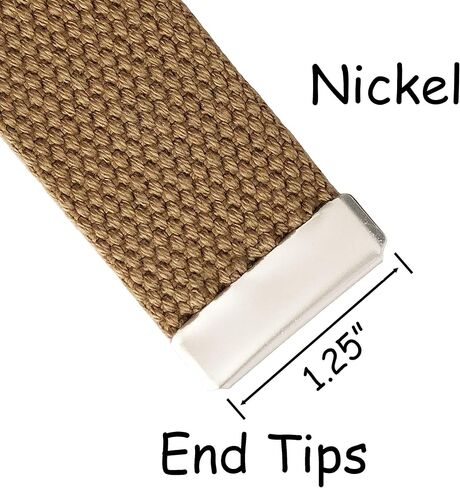 25 Nickel Belt Buckle End Tips - 1.25" in Saudi Arabia