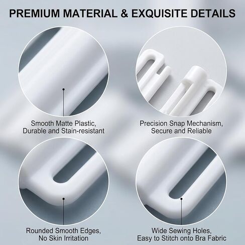 erioctry 10PCS Plastic Front Closure Buckles Clasp Hook Fasteners for Swimwear Bra Sewing DIY Garment Repair Supplies in Kuwait
