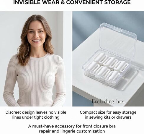 erioctry 10PCS Plastic Front Closure Buckles Clasp Hook Fasteners for Swimwear Bra Sewing DIY Garment Repair Supplies in Kuwait