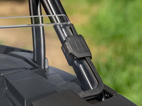 SuperATV Scratch Resistant Half Windshield for 2024+ Polaris RZR XP1000, XR Optic Hard Coating, 1/4" Polycarbonate 250x Stronger than Glass, USA Made, No Tint in Kuwait