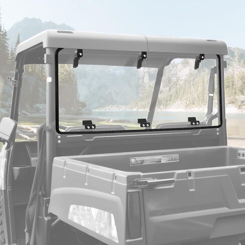 Rear Windshield for Polaris Ranger Midsize 570 500 SP/Crew 2015-2026 Accessories, Scratch Resistant Durable PC Back Windshield for Polaris Ranger Midsize 500/570 / Crew / ETX / EV(See Fitment) in Saudi Arabia