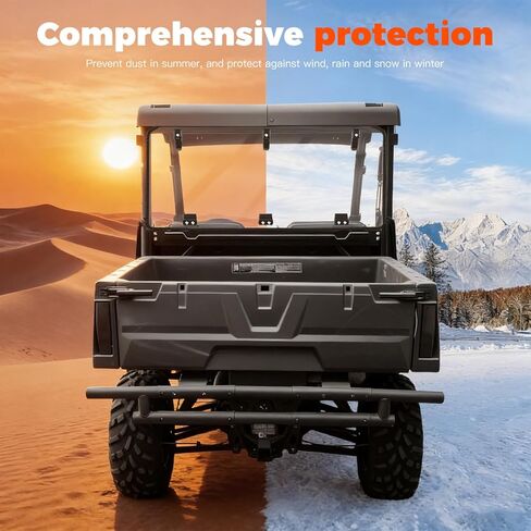 Rear Windshield for Polaris Ranger Midsize 570 500 SP/Crew 2015-2026 Accessories, Scratch Resistant Durable PC Back Windshield for Polaris Ranger Midsize 500/570 / Crew / ETX / EV(See Fitment) in Saudi Arabia
