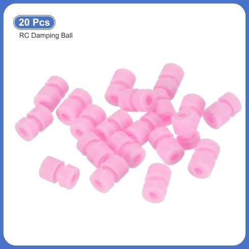 MECCANIXITY RC Anti Vibration Rubber Balls for RC F4 F7 Flight Controller RC Drone Accessories M2x6.6mm(Pink), Pack of 20 in Kuwait
