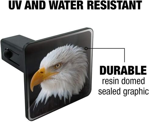 الرسومات والمزيد من Stoic Bald Eagle سحب غطاء وصلة المقطورة إدراج 1 1/4 بوصة (1.25 بوصة) in Kuwait