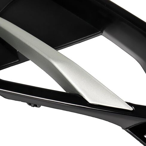 Black Front Lower Grille Fog Light Cover Bezel Chrome Trim Replacement for 2012-2015 BMW F30 F31 3-Series Sport-Line 51117300739 51117300740 BM1047127 in Saudi Arabia