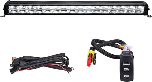 KEMIMOTO شريط إضاءة LED 31 بوصة، 35200LM Spot Flood Combo UTV ATV Lights IP67 مقاوم للماء متوافق مع Polaris RZR Can-Am Maverick X3 Pioneer CFMOTO لقفص لفة 1.5 بوصة - 2 بوصة in Kuwait
