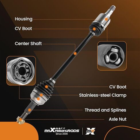مجموعة عمود المحور الأمامي من maXpeedingrods لـ Tesla Model Y 2020 2021 2022 2023، جانب السائق أو الراكب، استبدال #1188115-99-A، 1188119-00-B in Kuwait