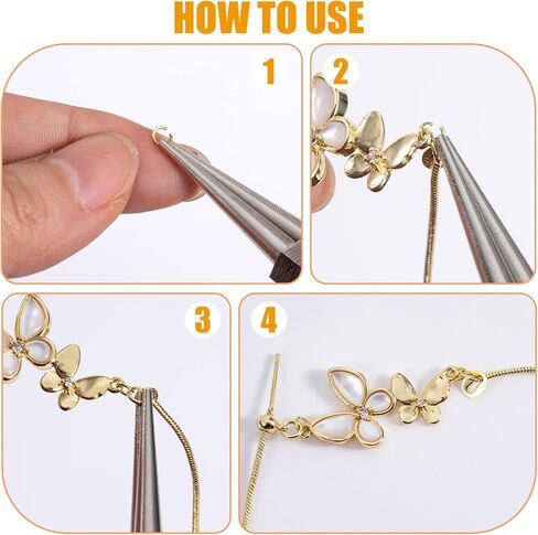 100pcs 18K Gold Filled Jump Rings, Open Jewelry Jump Rings, 3mm Gold Charms for Women Key Chains Necklace Bracelet Pendant Earrings Jewelry Making in Saudi Arabia
