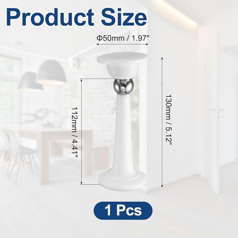 uxcell 5.1" Magnetic Door Stoppers, Magnetic Doorstops for Wall and Floor Mounting, No Drilling Door Holder with Adhesive for RV Baggage Doors, Home, Office, White in Saudi Arabia