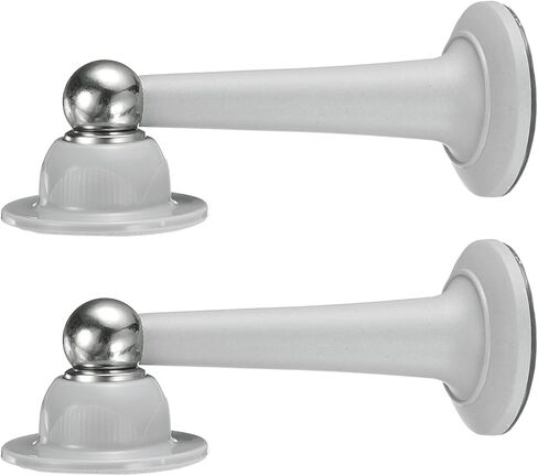 uxcell 5.1" Magnetic Door Stoppers, Magnetic Doorstops for Wall and Floor Mounting, No Drilling Door Holder with Adhesive for RV Baggage Doors, Home, Office, White in Saudi Arabia