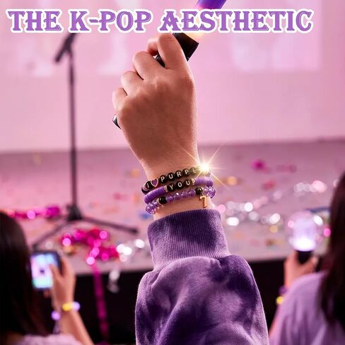أساور Kpop، أشياء Kpop Merch للجماهير، أساور من أجل I PURPLE YOU، أساور الصداقة، هدايا KPop، ملحقات الحفلات الموسيقية، سلع تنكرية للجماهير in Kuwait
