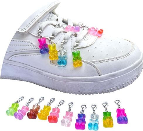 30Pack Assorted Pendant with Rings and Lobster Clasp for Decorating Shoes, Bags, Keychains, Necklaces, Earrings, Bracelets in Saudi Arabia