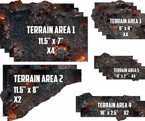 آثار أقدام منطقة التضاريس من النيوبرين 40K الإصدار الحادي عشر - Hellscape in Kuwait