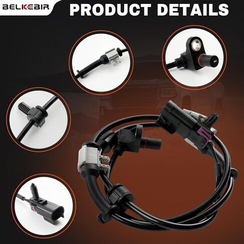 2 قطعة مستشعر سرعة العجلات الأمامية ABS يسار ويمين متوافق مع 2002-2009 Chevy Trailblazer SSR، GMC Envoy XL XUV، Buick Rainier Driver & Passenger Side ABS Sensor استبدال ALS1337 970-282 15158254 in Kuwait