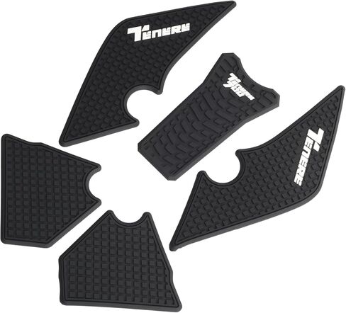 Fuel Tank Pad Protector Sticker Set for Yamaha Tenere 700 | Anti-Slip Decal Kit for T700 XTZ700 XTZ690 2019 2020 2021 2022 2023 2024 | 5-Piece Black Rubber Protective Tank Stickers in Saudi Arabia