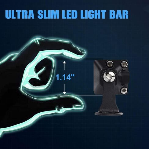 شريط إضاءة LED أصفر مقاس 30 بوصة من Sanman، شريط إضاءة للطرق الوعرة فائق النحافة، مجموعة من البقع الفيضانية للقيادة لشاحنات SUV UTV ATV، قطعة واحدة... in Kuwait