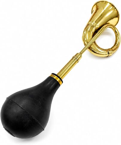 Vintage Classic Trumpet Style Brass Rubber Taxi Horn for Passenger Car Bicycle Vintage Brass Bugle Horn Retro Clown Horn Air Horn with Bulb for Old Car Taxi Golf Cart in Saudi Arabia