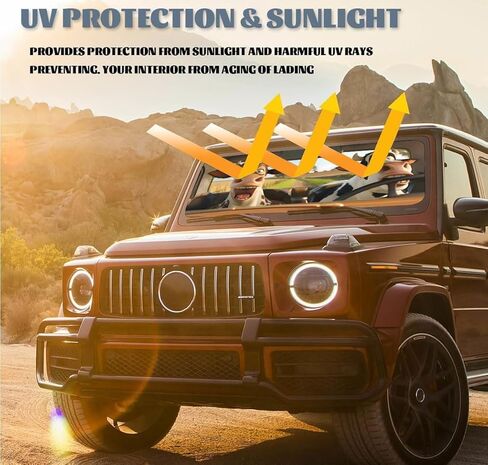 Funny Cows Car Windshield Sun Shade, Foldable Reflective Sunshade for Front Window, UV & Heat Blocking, Interior Protector, Universal Fit for SUV Sedan Truck, 59" x 31.5" in Saudi Arabia