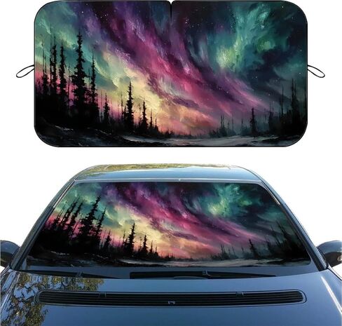 Funny Cows Car Windshield Sun Shade, Foldable Reflective Sunshade for Front Window, UV & Heat Blocking, Interior Protector, Universal Fit for SUV Sedan Truck, 59" x 31.5" in Saudi Arabia