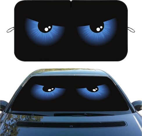 Funny Cows Car Windshield Sun Shade, Foldable Reflective Sunshade for Front Window, UV & Heat Blocking, Interior Protector, Universal Fit for SUV Sedan Truck, 59" x 31.5" in Saudi Arabia