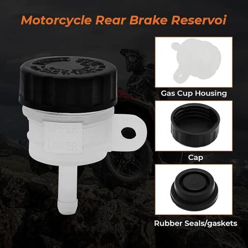 Universal Rear Brake Master Cylinder Reservoir Oil Cup for Honda Yamaha Kawasaki KTM Suzuki YZF R6 KX125 XR650 YFZ350 Banshee in Kuwait