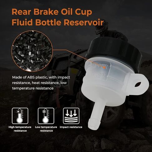 Universal Rear Brake Master Cylinder Reservoir Oil Cup for Honda Yamaha Kawasaki KTM Suzuki YZF R6 KX125 XR650 YFZ350 Banshee in Kuwait