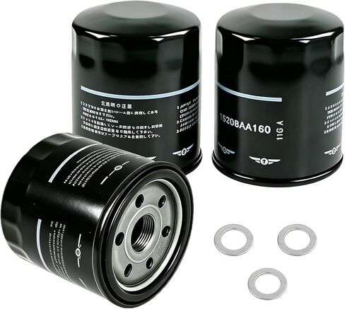15208AA21A Engine Oil Filters Fit for Subaru 2013-25 Outback & Legacy, 2011-25 Forester, 2012-25 Impreza, 2016-25 Crosstrek, 2013-25 XV Crosstrek, 2019-25 Ascent Replace 15208AA160,15208AA20A (3 Pack) in Kuwait