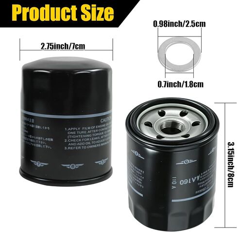 15208AA21A Engine Oil Filters Fit for Subaru 2013-25 Outback & Legacy, 2011-25 Forester, 2012-25 Impreza, 2016-25 Crosstrek, 2013-25 XV Crosstrek, 2019-25 Ascent Replace 15208AA160,15208AA20A (3 Pack) in Kuwait