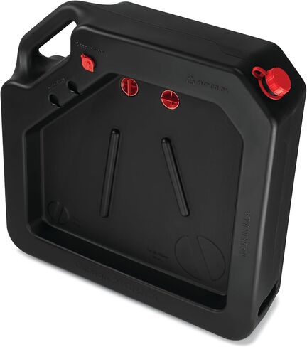 PAK Premium 23 Quart Oil Drain Pan, Easy Pour Design with Tethered Cap, High Capacity, Made in USA in Saudi Arabia