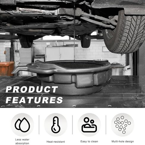 Sun Walker 2 PCS 22" Oil Drain Splash Pad, Square No-Splatter Pads Heat-Resistant Oil Change Mat, Leak-Proof Anti Splash Drip Pad for Car Oil Changing Transmission Drain Pan in Kuwait