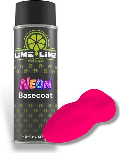 LiME LiNE Premium Automotive Basecoat Aerosol Spray Paint - Fast Drying- Custom Paint, Must Be Clearcoated! (Neon Yellow) in Kuwait