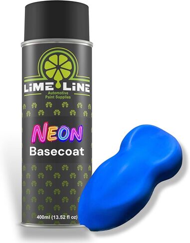 LiME LiNE Premium Automotive Basecoat Aerosol Spray Paint - Fast Drying- Custom Paint, Must Be Clearcoated! (Neon Yellow) in Kuwait