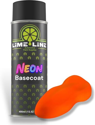 LiME LiNE Premium Automotive Basecoat Aerosol Spray Paint - Fast Drying- Custom Paint, Must Be Clearcoated! (Neon Yellow) in Kuwait