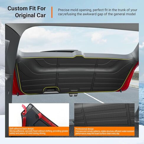Powoq Liftgate Mat متوافق مع 2020-2025 Palisade Trunk Tailgate Mat TPE Liftgate Liner Cargo Liner استبدال لـ 2020 2021 2022 2023 2024 2025 Palisade Accessories in Kuwait